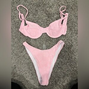 Pink Floral Bikini Set